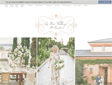 Tablet Screenshot of lafleurweddings.com